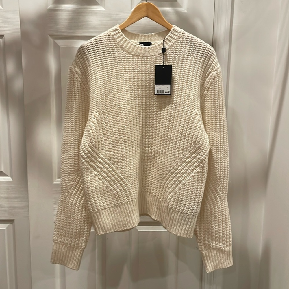 The Kooples Ecru Wool Sweater NWT